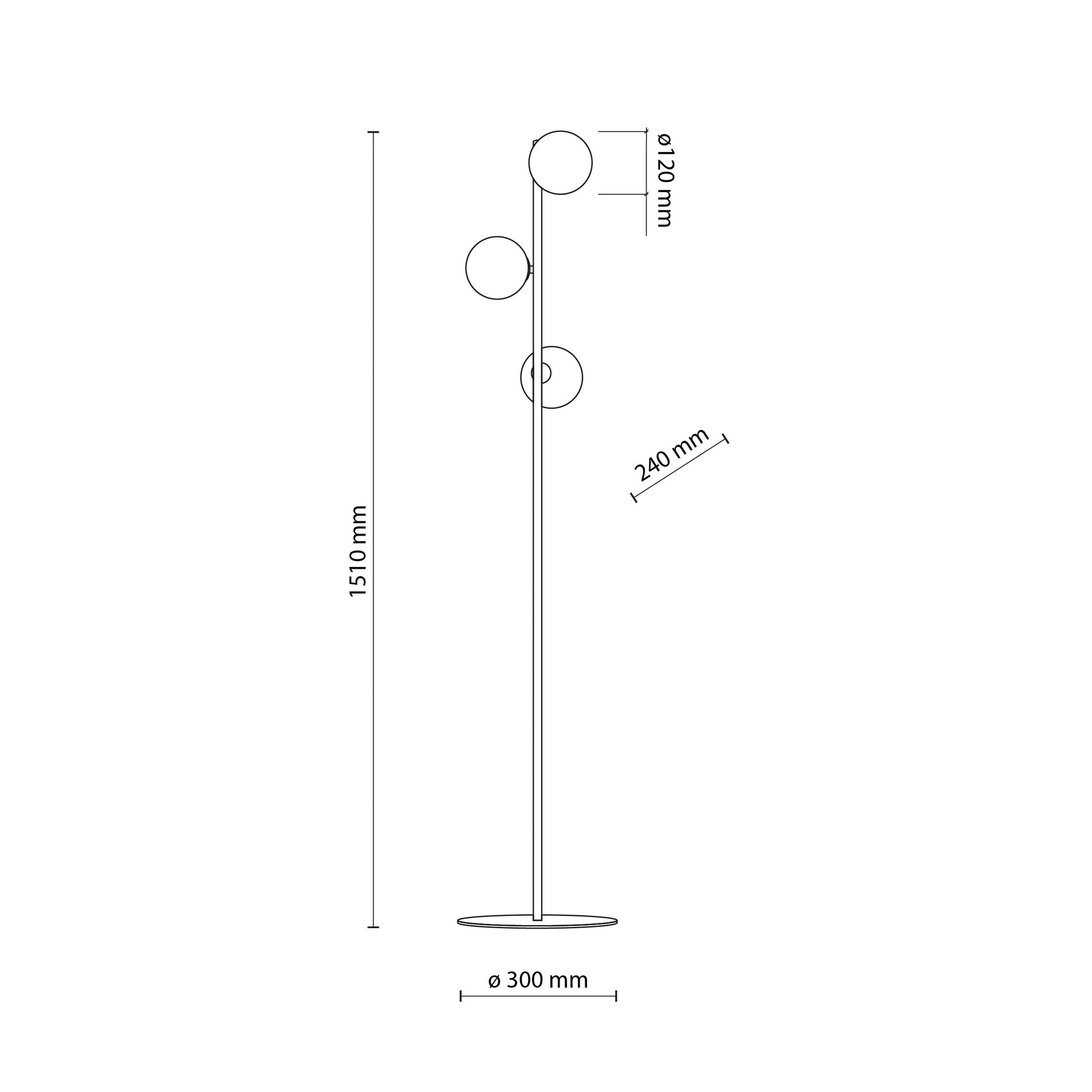 ESTER SVART Golvlampa 3