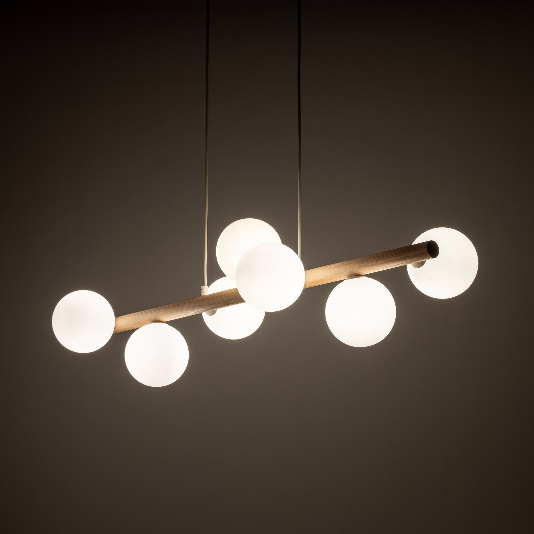 ESTER Trä Vit Pendellampa 7