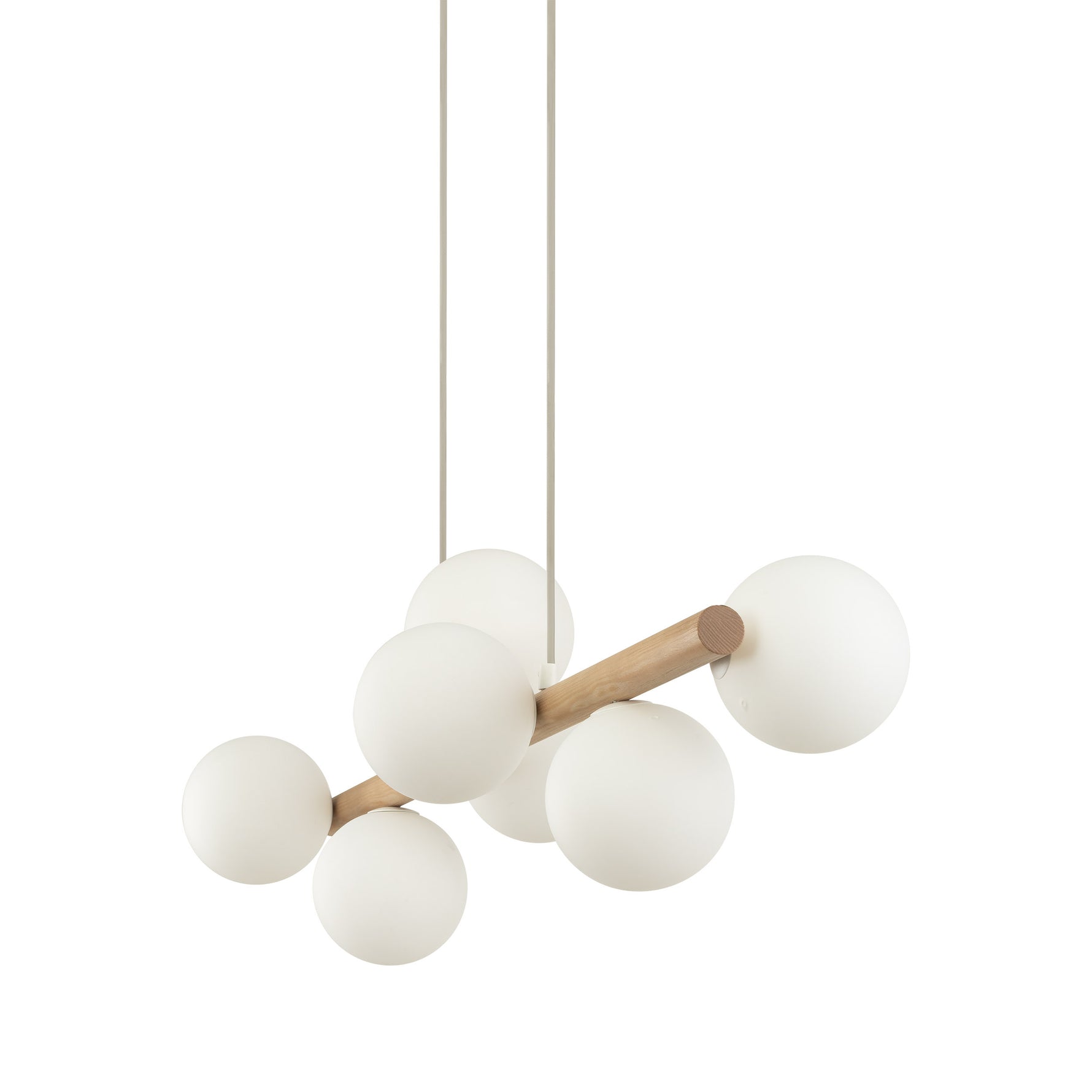 ESTER Trä Vit Pendellampa 7