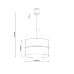 BIANCO Vit Taklampa Ø50cm