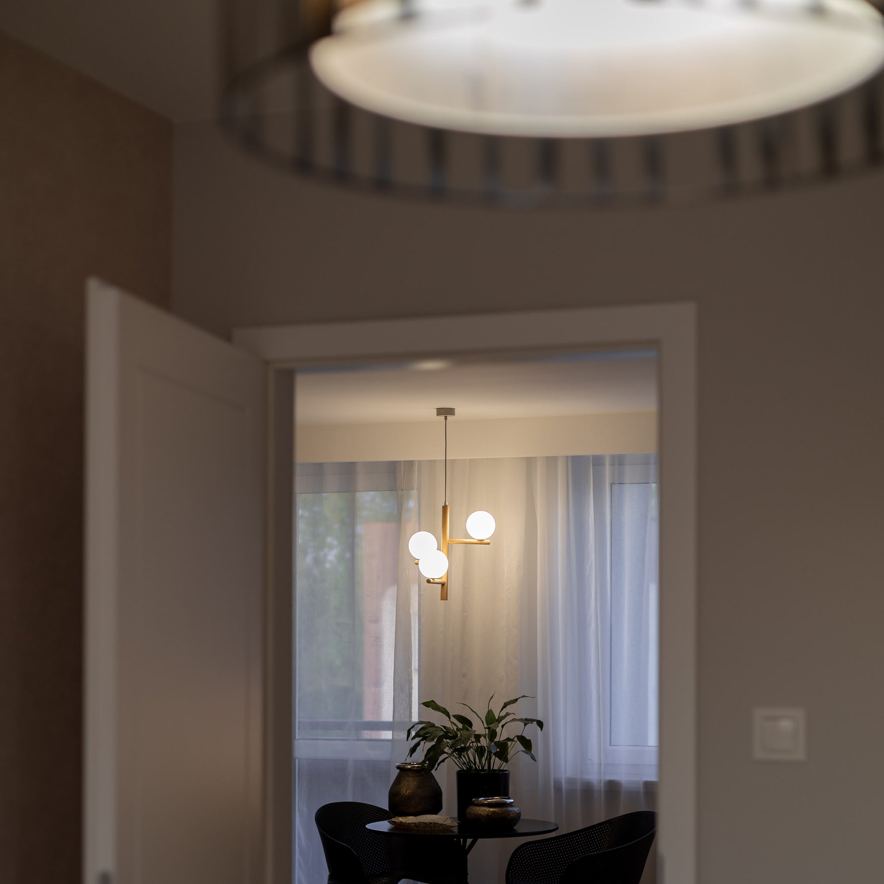 ESTER Trä Vit Taklampa 3