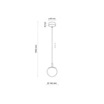 CADIX GULD Taklampa 1 Ø14cm