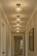 TAKLAMPA RUND SILVER KROM 18CM