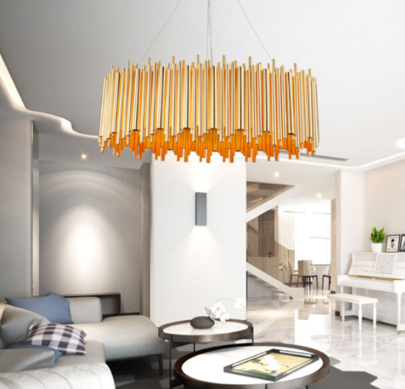 MUNSPEL GULD HARMONY PENDELLAMPA 60CM