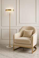 ROYAL CRYSTAL GULD GOLVLAMPA