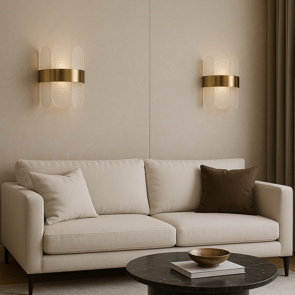 BARCELONA VÄGGLAMPA GULD