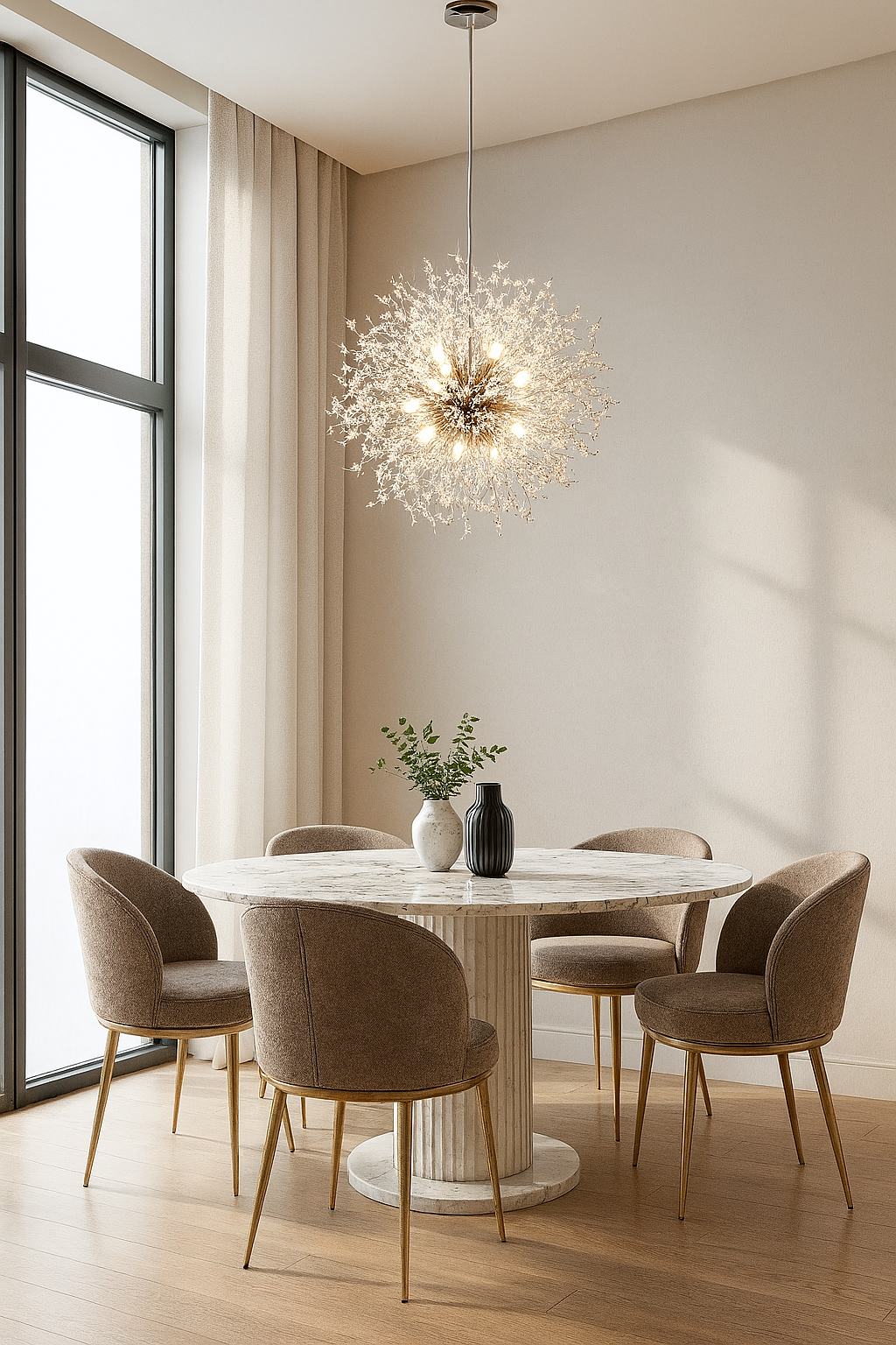 STARDUST Silver krom Pendellampa 50CM