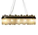 BARCELONA OVAL GULD 100cm Pendellampa
