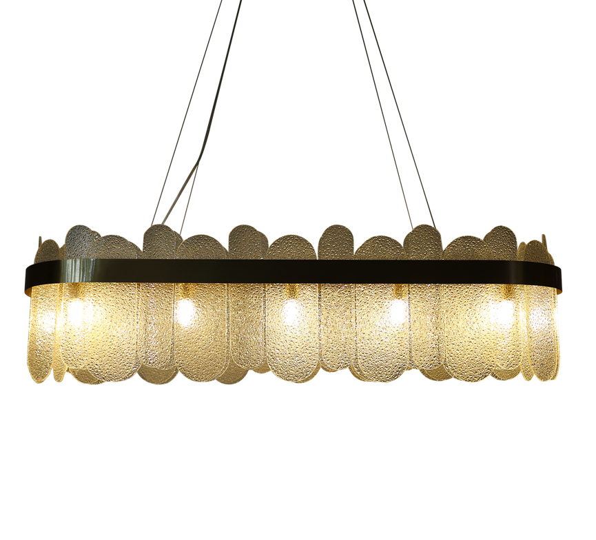 BARCELONA OVAL GULD 100cm Pendellampa