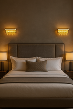 ORGANIC VÄGGLAMPA GULD