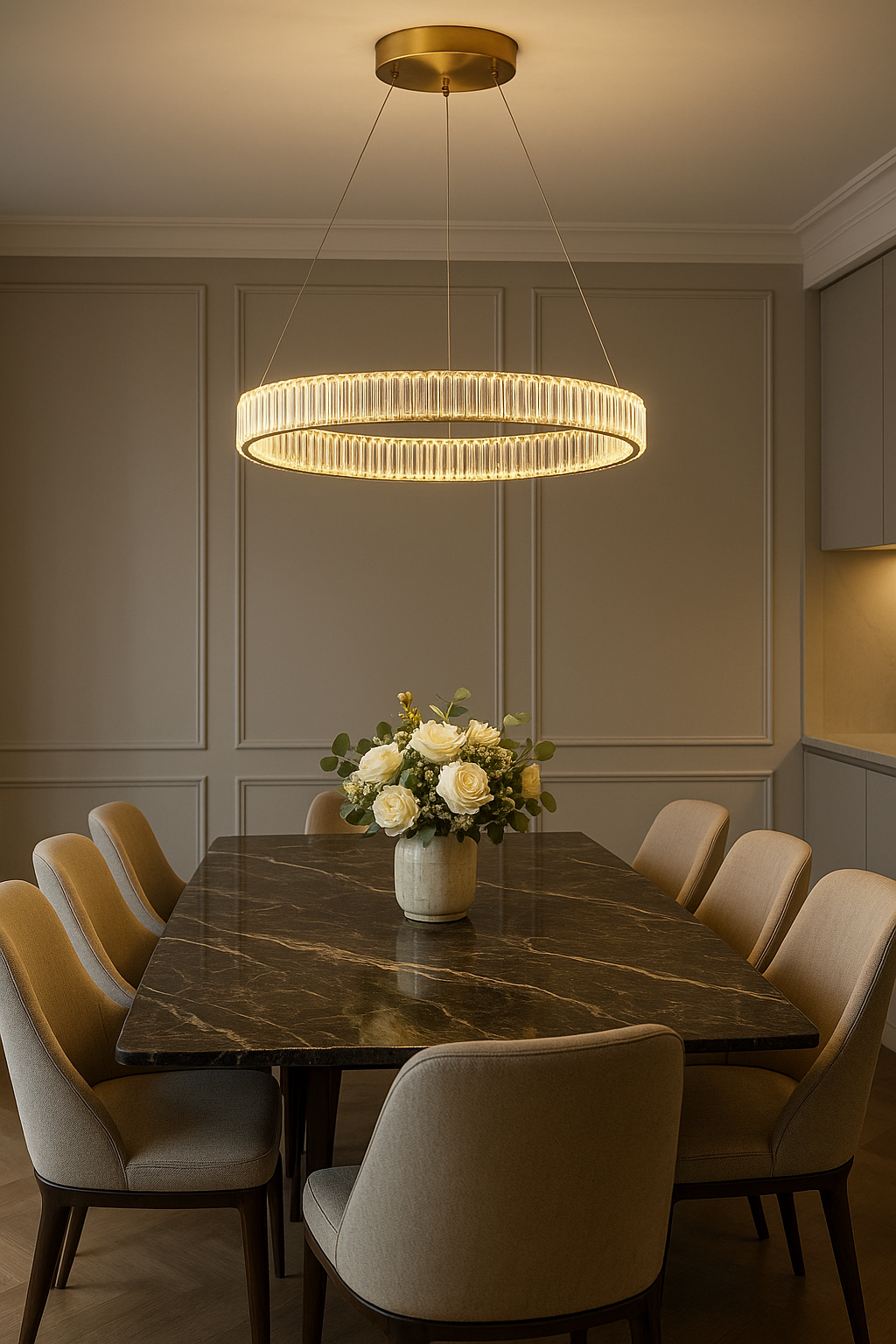 RING 60cm Guld Pendellampa