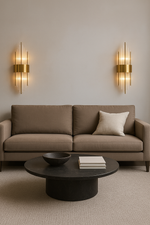 ROYAL CRYSTAL GULD VÄGGLAMPA V2