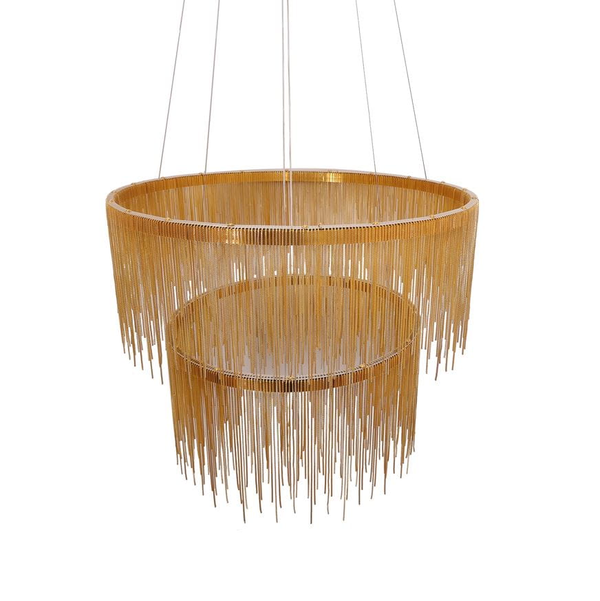 FONTANNA GULD Pendellampa 80+60CM