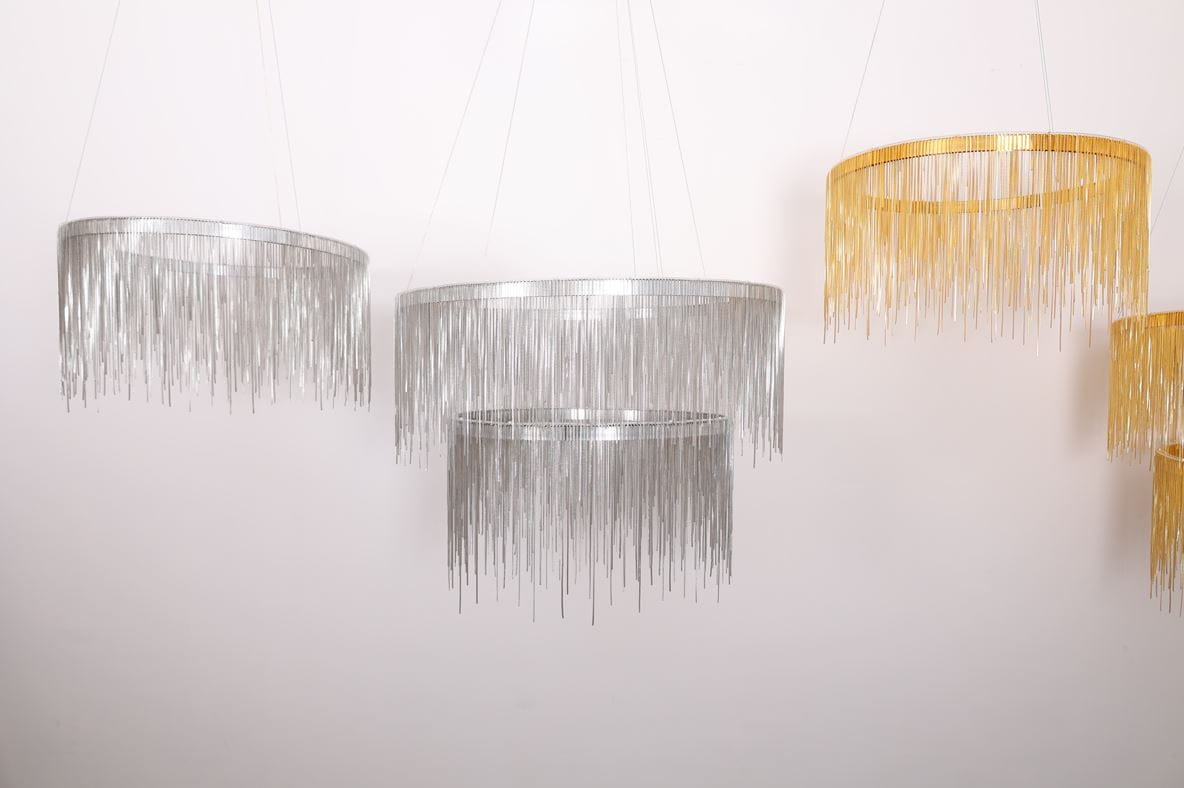 FONTANNA GULD Pendellampa 80+60CM