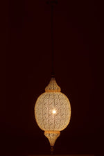 HÄNGLAMPA ORIENTAL XL VIT METALL 94CM J-LINE
