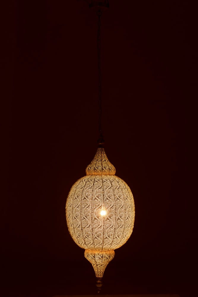 HÄNGLAMPA ORIENTAL XL VIT METALL 94CM J-LINE