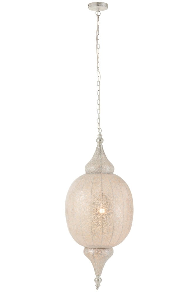 HÄNGLAMPA ORIENTAL XL VIT METALL 94CM J-LINE