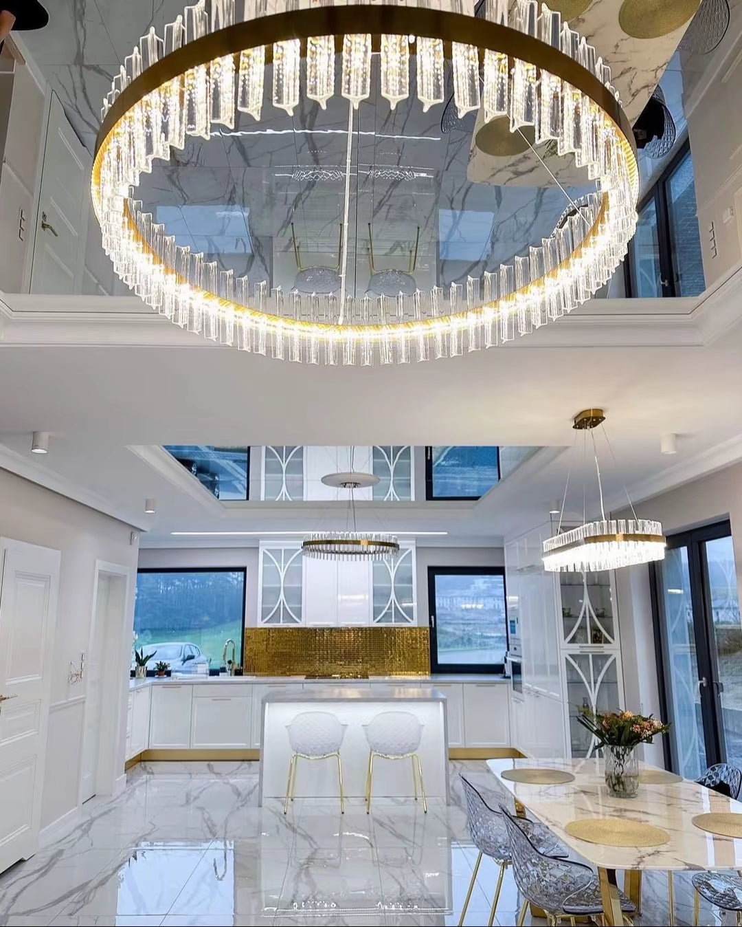 MONAKO Guld 60cm Pendellampa