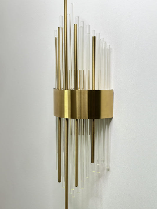 ROYAL CRYSTAL GULD VÄGGLAMPA V2