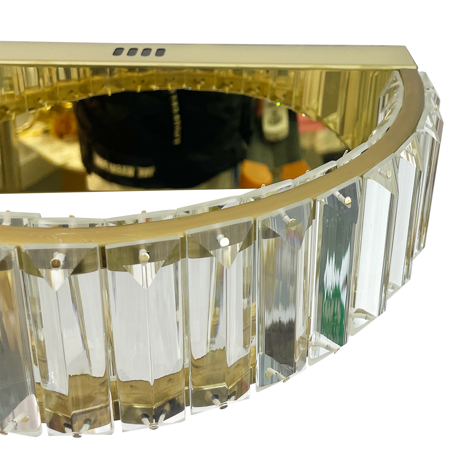 RING VÄGGLAMPA GULD