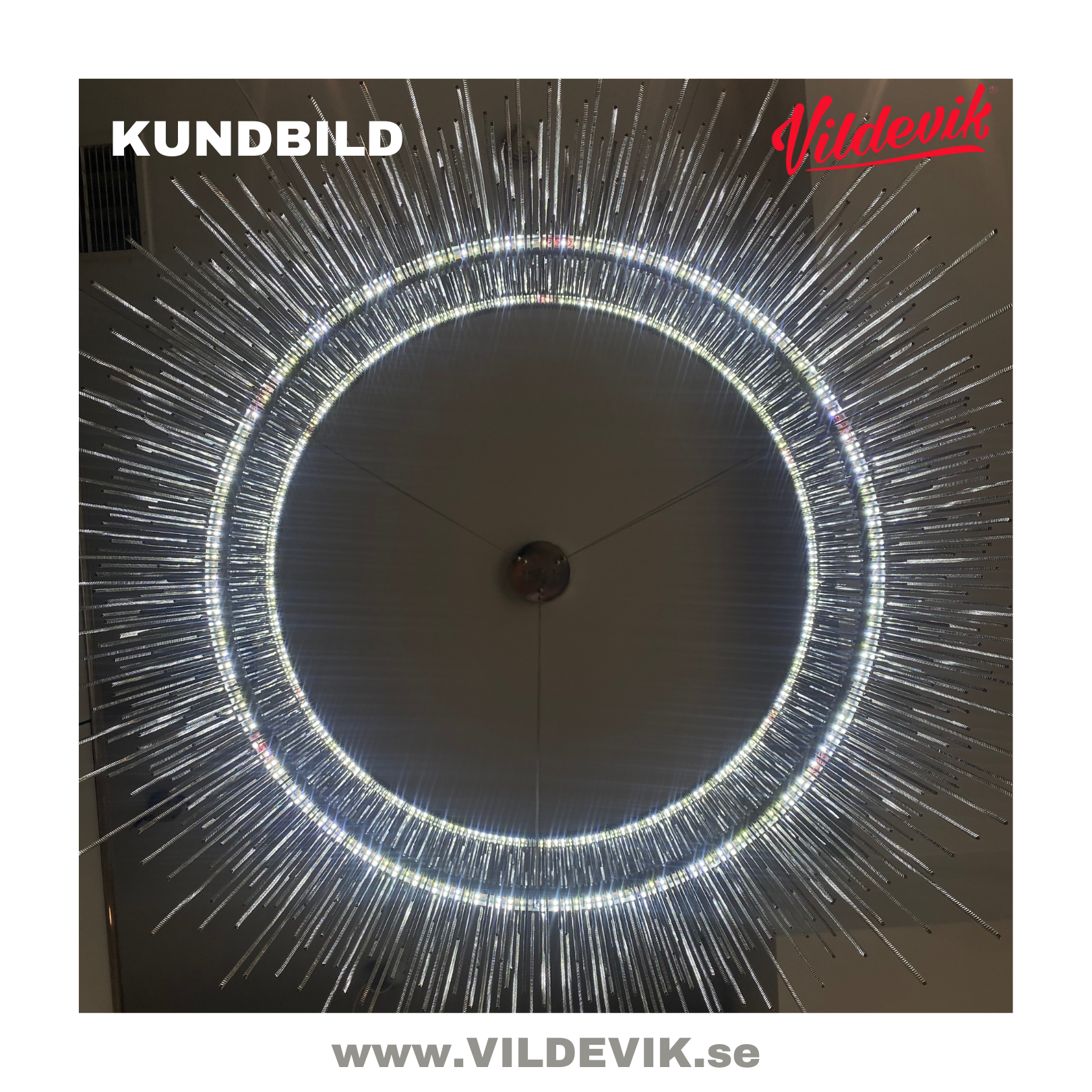 FONTANNA Silver krom Pendellampa 80+60CM