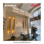 STARDUST Silver krom Pendellampa 90CM