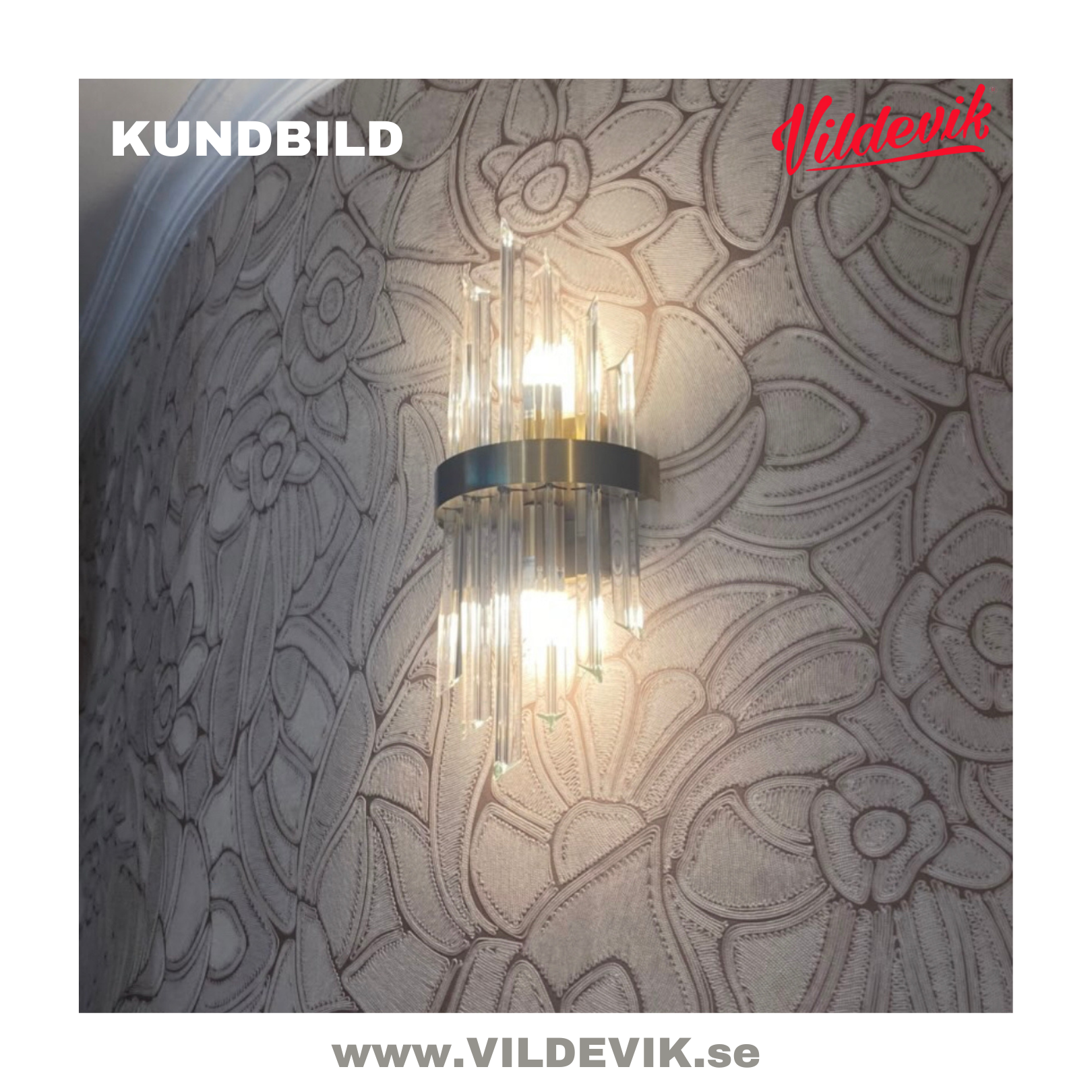 MONAKO VÄGGLAMPA GULD