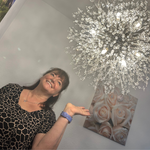 STARDUST Silver krom Pendellampa 50CM