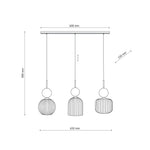 SOPHIA Grön Pendellampa 3×E14