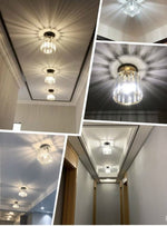 TAKLAMPA FYRKANTIG GULD 18X13cm