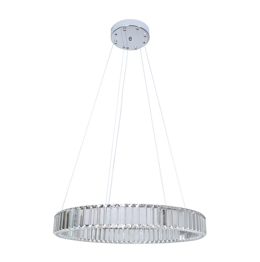RING 60cm SILVER Krom Pendellampa