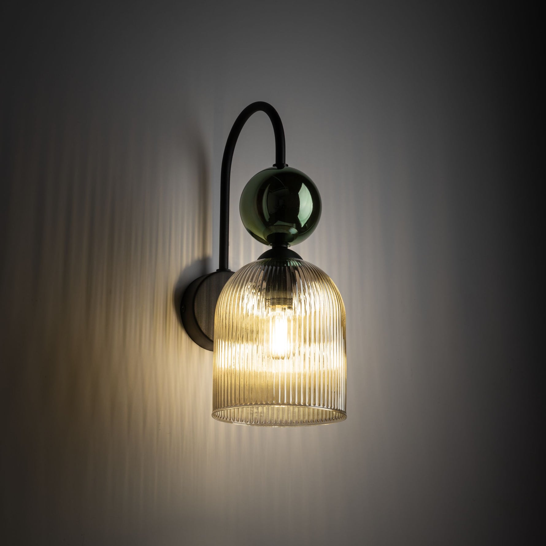 SOPHIA Grön Vägglampa 1×E14