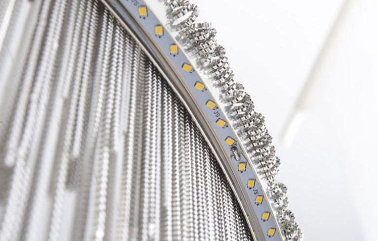 FONTANNA Silver krom Pendellampa 80+60CM