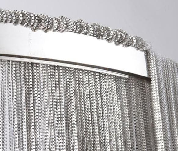 FONTANNA Silver krom Pendellampa 80+60CM