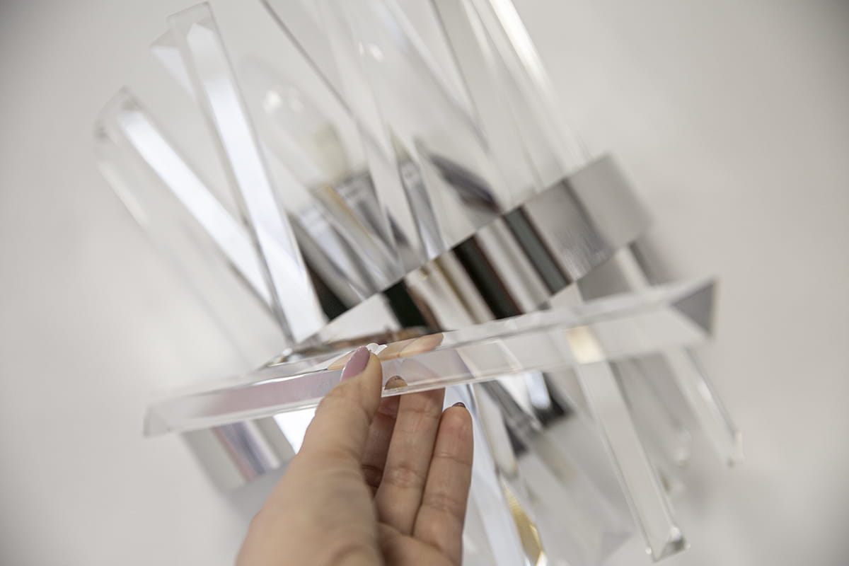 MONTE CARLO VÄGGLAMPA SILVER KROM