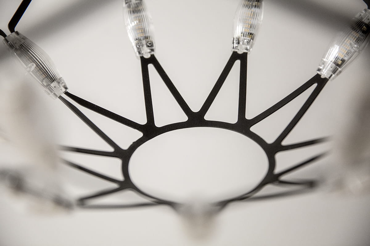 ZIG ZAG Pendellampa 40CM SVART