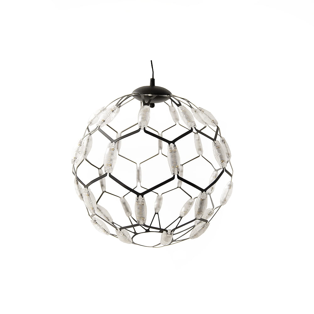 ZIG ZAG Pendellampa 40CM SVART