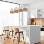 BIANCO Vit Pendellampa Ø94cm