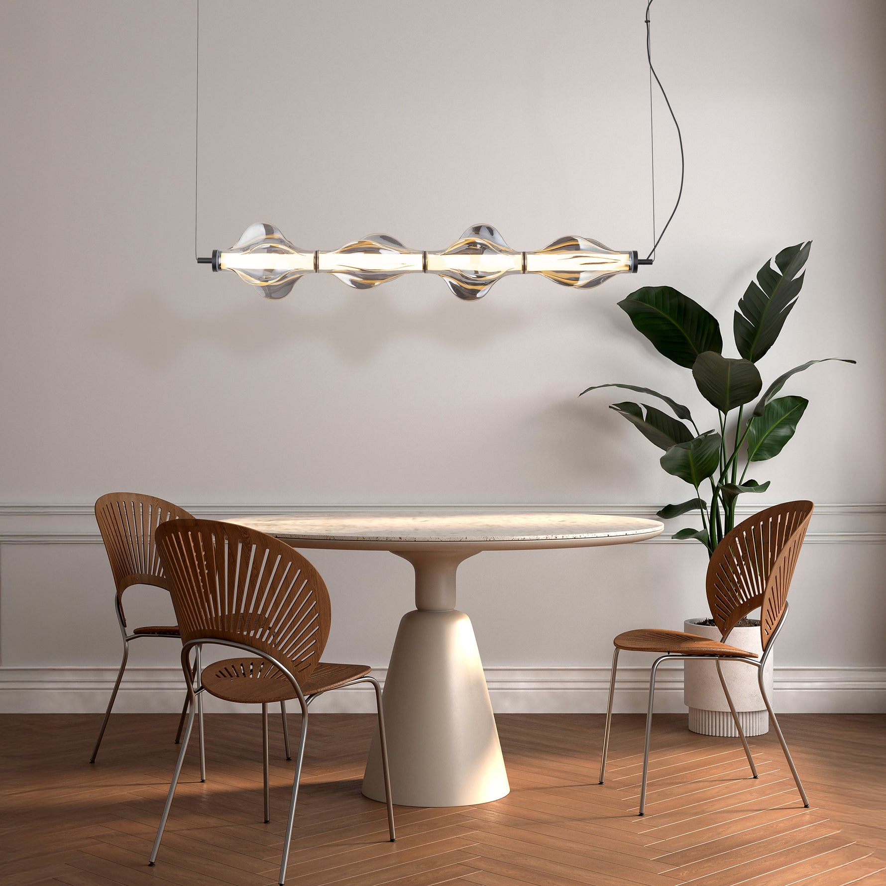 ÄLVA Svart Taklampa Pendellampa LED 30W