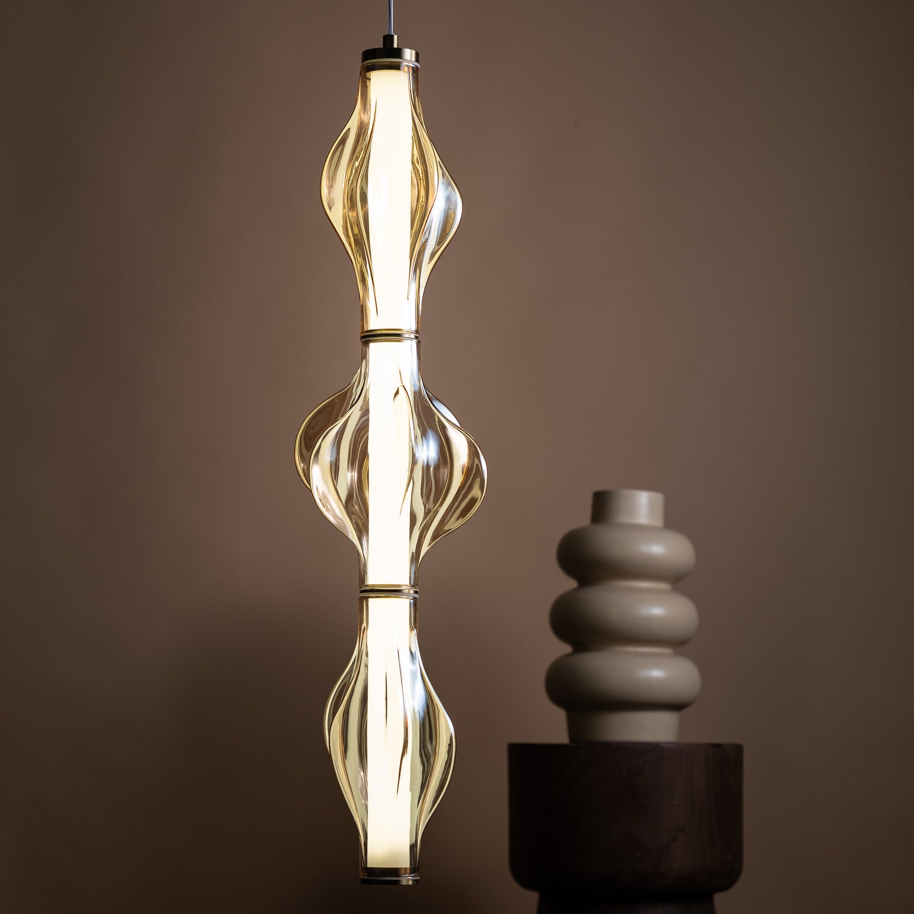 ÄLVA Mässing Taklampa Pendellampa LED 22W