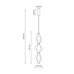 ÄLVA Mässing Taklampa Pendellampa LED 22W
