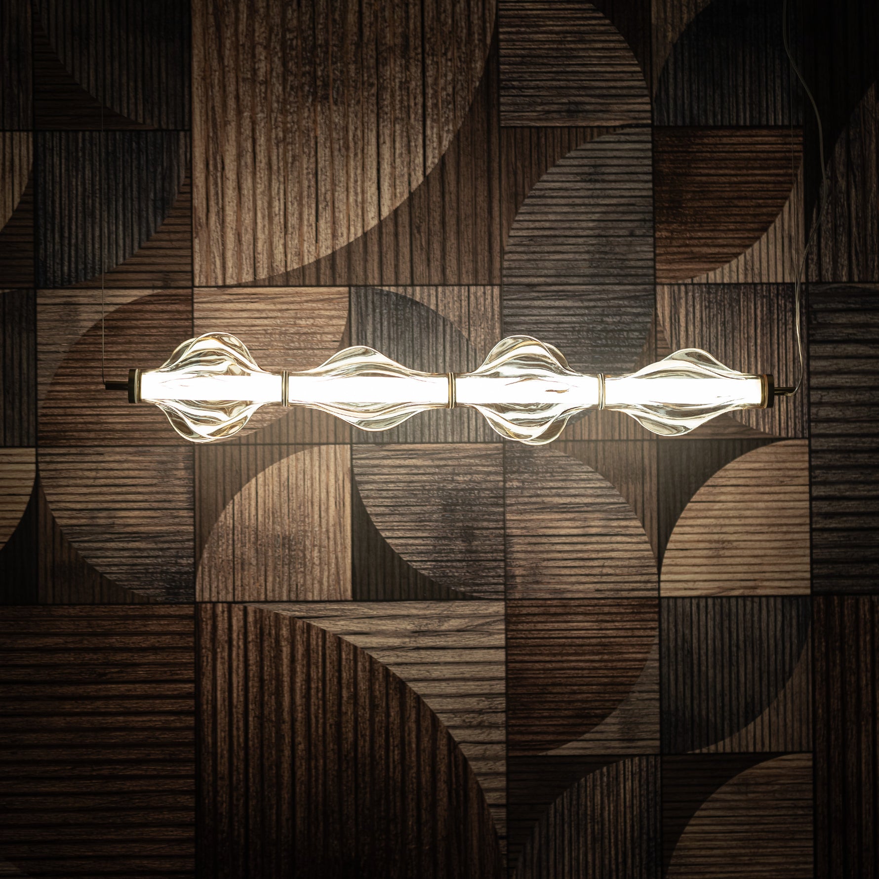 ÄLVA Mässing Taklampa Pendellampa LED 30W