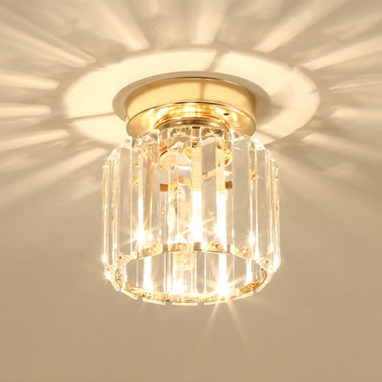 TAKLAMPA RUND GULD 18CM