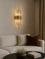 ROYAL CRYSTAL GULD VÄGGLAMPA V2