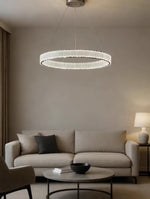 RING 60cm SILVER Krom Pendellampa