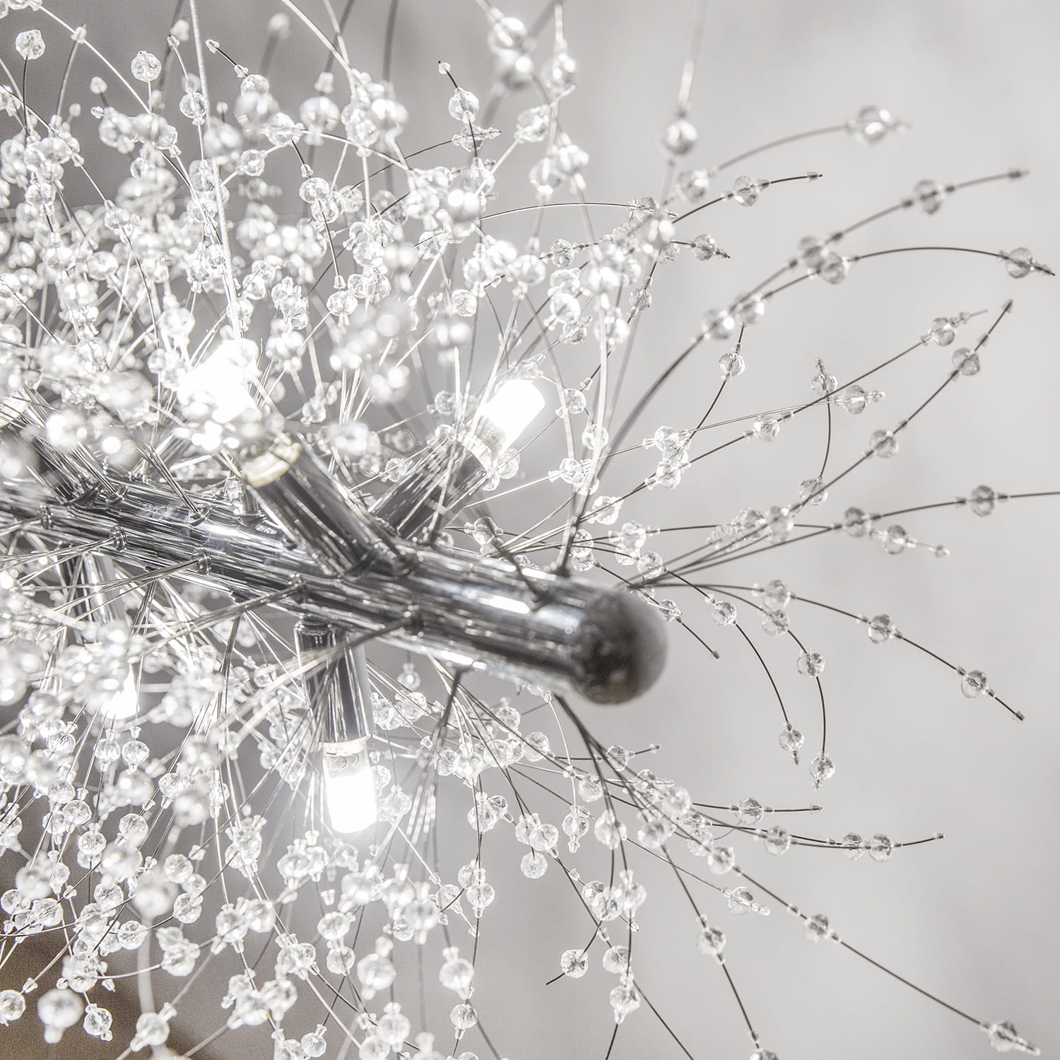 STARDUST Silver krom Pendellampa 90CM