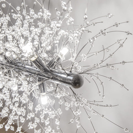 STARDUST Silver krom Pendellampa 90CM