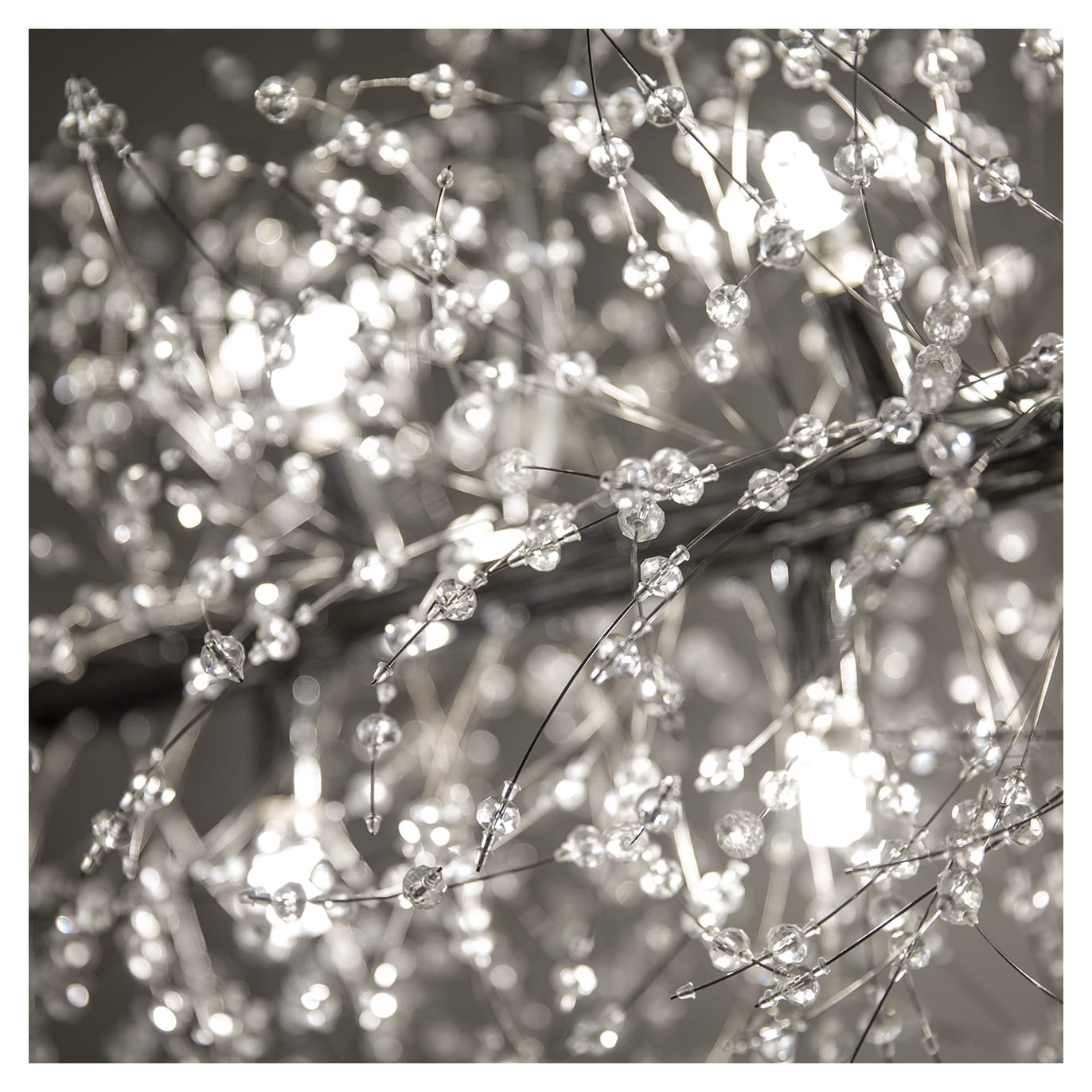 STARDUST Silver krom Pendellampa 90CM