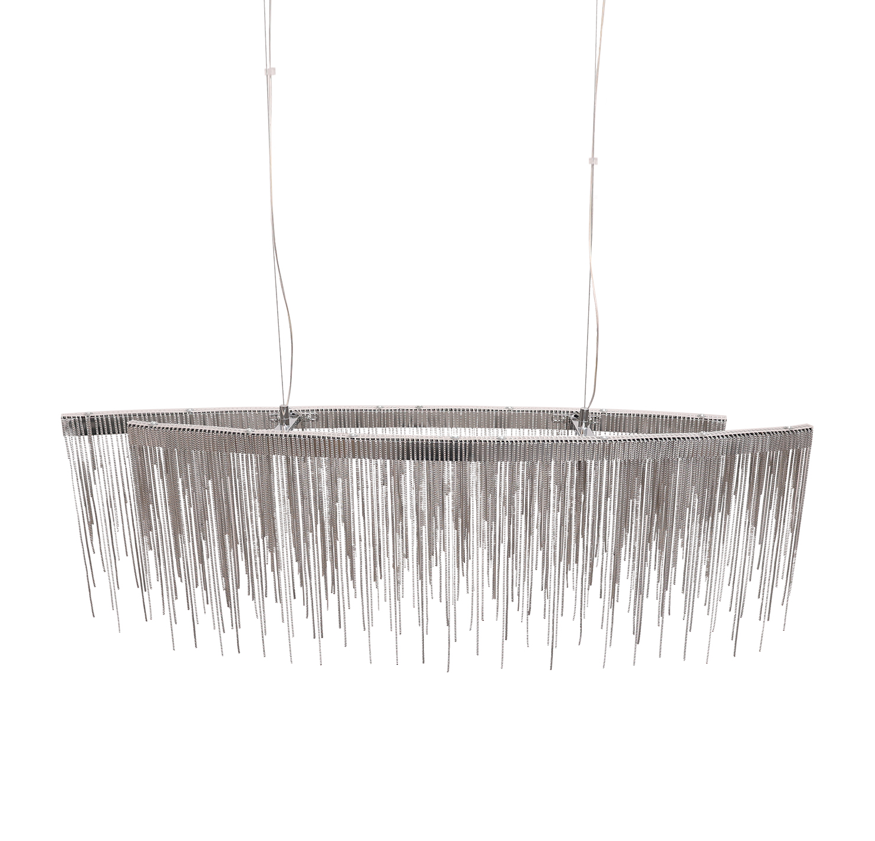 FONTANNA Silver krom Pendellampa 100CM