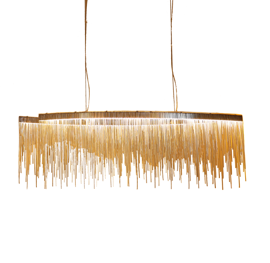 FONTANNA Silver krom Pendellampa 100CM